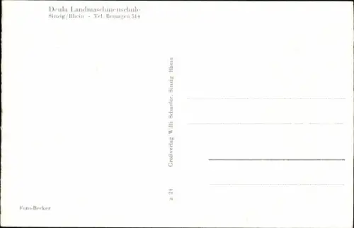 Ak Sinzig am Rhein, Deula Landmaschinenschule