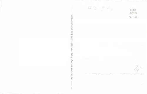 Ak Löffelstelzen Bad Mergenthiem, Kirche, Gasthof 