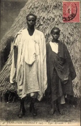 CPA Exposition Coloniale 1907, Types Africains