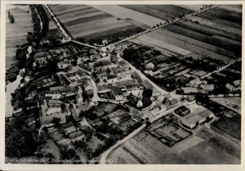 Ak Kleinkromsdorf Kromsdorf Weimarer Land Thüringen, Fliegeraufnahme