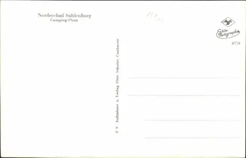Ak Sahlenburg Cuxhaven in Niedersachsen, Campingplatz, Zelte, Camper, Waldpanorama