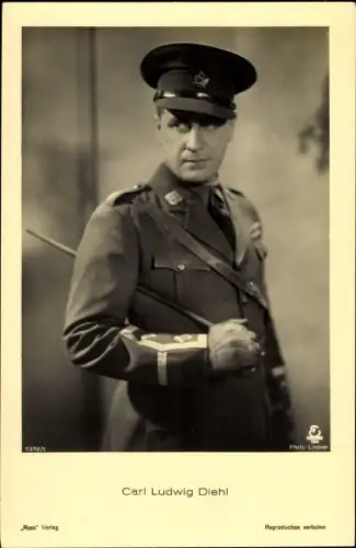 Ak Schauspieler Carl Ludwig Diehl, Portrait in Uniform, Ross Verlag 7370 1