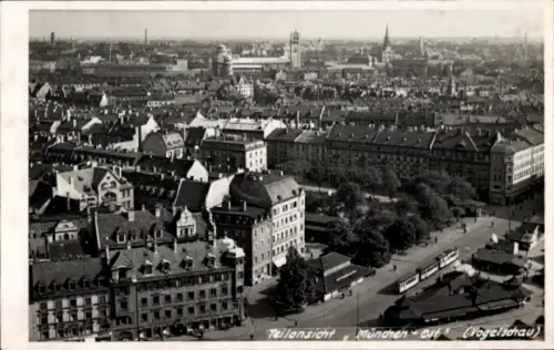 Foto Ak München, Ostteil der Stadt, Panorama
