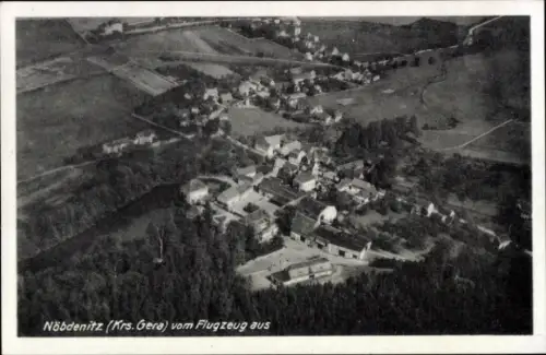 Ak Nöbdenitz Schmölln im Altenburger Land, Luftaufnahme