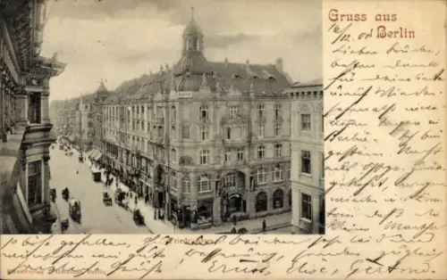 Ak Berlin Mitte, Friedrichstraße, Geschäfte