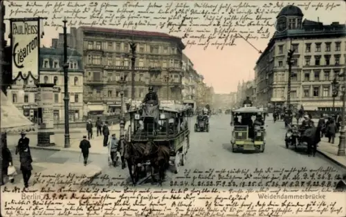 Ak Berlin Mitte, Weidendammer Brücke