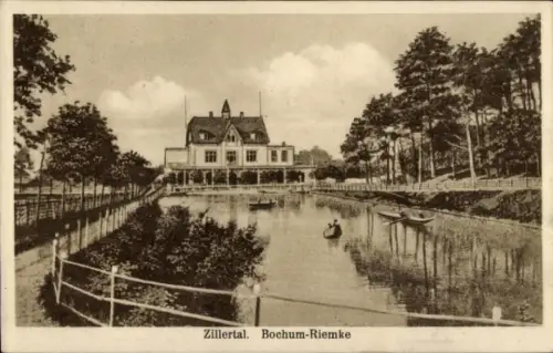Ak Riemke Bochum im Ruhrgebiet, Restaurant Zillertal, Inh. H. Schneider