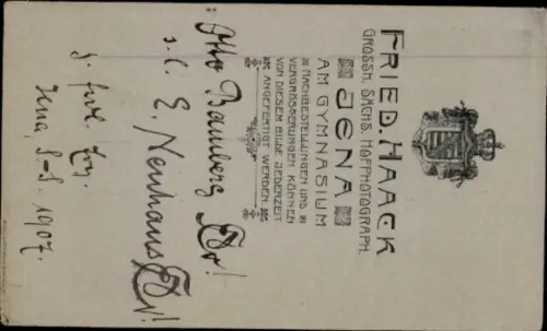 Studentika CdV Jena in Thüringen, Porträt eines Studenten