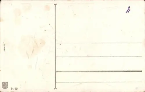 Präge Ak Fröhliches Neujahr, Segelboot mit Geldschein als Segel, Geldsäcke, Kleeblätter