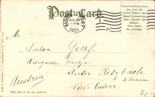 Ak Hudson River, Dampfer Albany