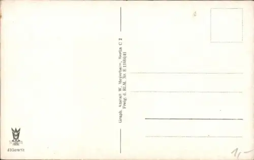 Ak Gewittersturm, Seepanorama, Segelboot