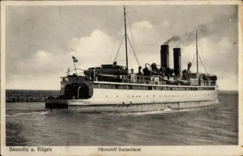 Ak Ostseebad Sassnitz, Fährschiff Deutschland