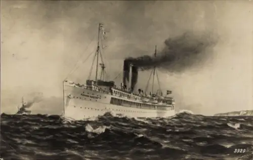 Künstler Ak Wikström, Schwedisches Fährschiff Konung Gustaf V