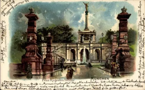 Künstler Litho München, Prinz Regenten Terrasse