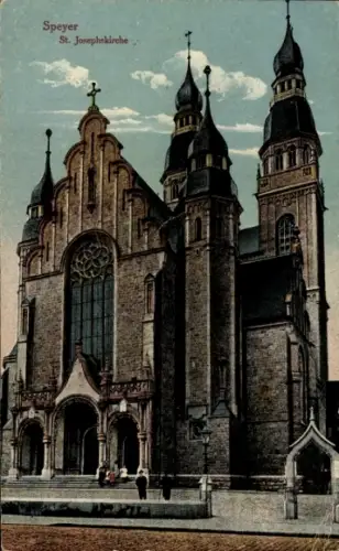Ak Speyer am Rhein, St. Josephskirche