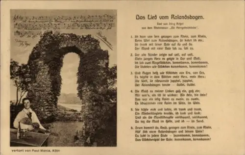 Lied Ak Rolandseck Remagen am Rhein, Rolandsbogen