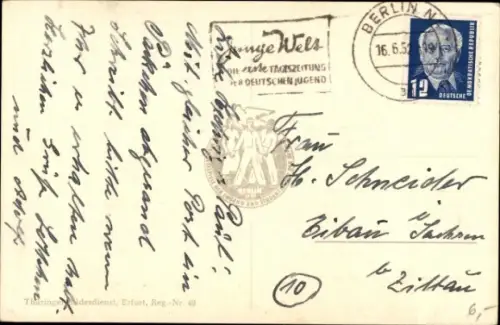 Ak Berlin Treptow, Am sowjetischen Ehrenmal