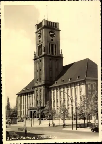 Foto Ak Berlin Schöneberg, Rathaus