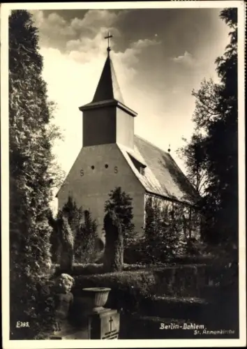 Foto Ak Berlin Zehlendorf Dahlem, St. Annen Kirche
