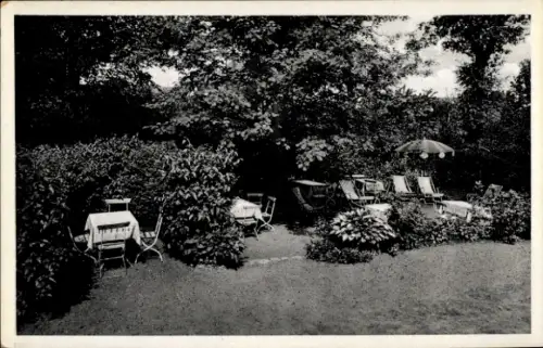 Ak Hamburg Eimsbüttel Lokstedt, Alwin Münster's Gasthof, Garten