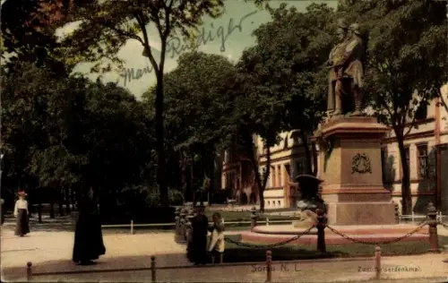 Ak Żary Sorau Niederlausitz Ostbrandenburg, Denkmal