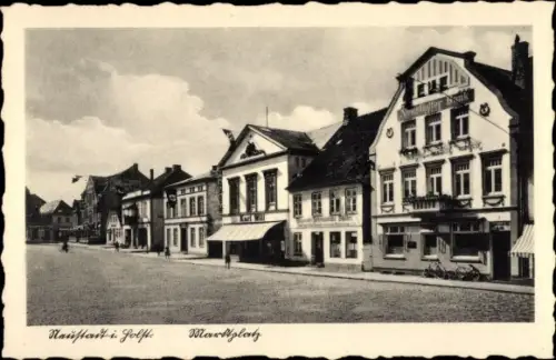 Ak Neustadt in Holstein, Marktplatz, Neustadter Bank