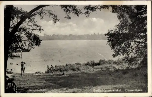 Ak Berlin Köpenick Rahnsdorf Hessenwinkel, Badestelle am Dämeritzsee