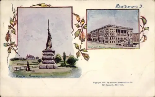 PC Baltimore, Maryland, USA, Wallace Monument, New Courthouse