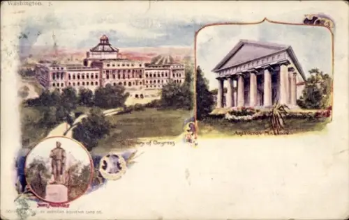 PC Washington DC USA, Library of Congress, Statue