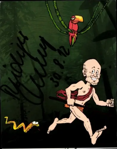 Autogrammkarte Rüdiger Nehberg, Reisender, Bücher, Autogramm