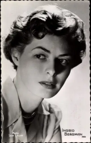 Ak Schauspielerin Ingrid Bergman, Portrait