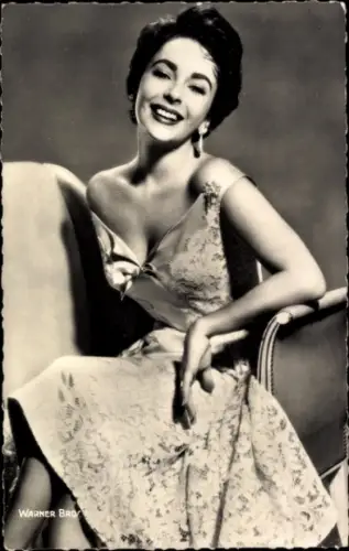 Ak Schauspielerin Elizabeth Taylor, Portrait