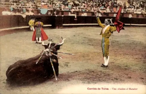 Ak Corrida de Toros, Ovacion al Matador