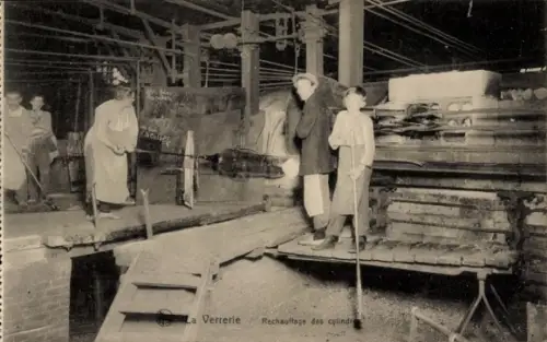 Ak La Verrerie, Rechauffage des cylindres