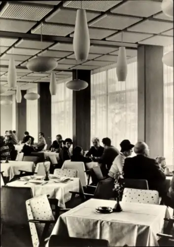 Ak Berlin Köpenick, Müggelturm-Gaststätte, Innenansicht