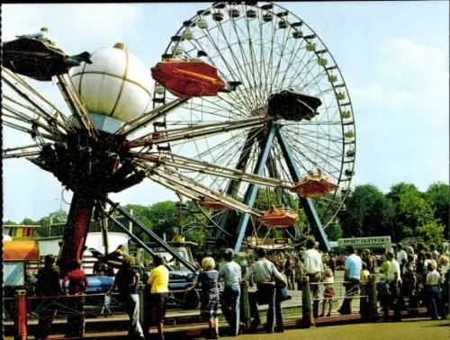 Ak Berlin Treptow Plänterwald, Kulturpark Berlin, Fahrgeschäfte, Riesenrad
