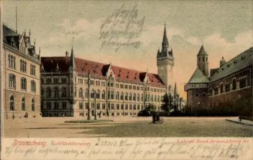 Ak Braunschweig in Niedersachsen,  Ruhfäutchenplatz