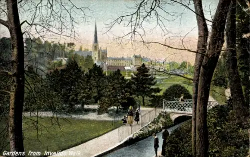 Ak Bournemouth Dorset England, Invalids Walk