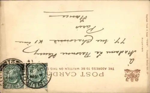 Ak Conway Conwy Wales, Conway Castle, Wasseransicht, Boot, Text in Französisch