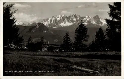 Ak Dolomiten Südtirol, Panorama, Latemar