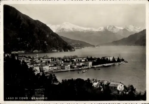 Ak Menaggio Lago di Como Lombardia, Lago di Como, Menaggio, Berge, Wasser, Boote