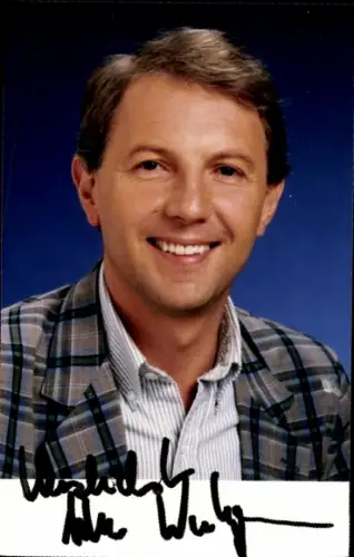 Ak Journalist und Moderator Klaus Wintersperger, Autogramm