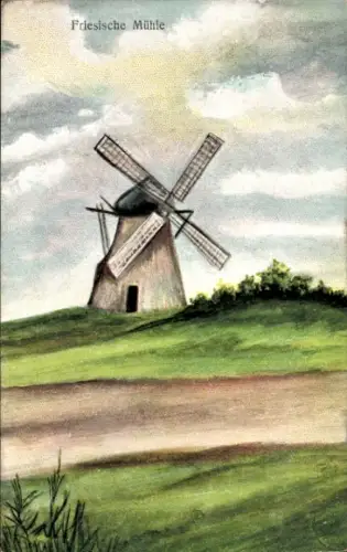 Ak Friesische Mühle, Windmühle