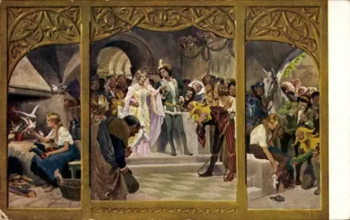 Künstler Ak Hey, Paul, Aschenbrödel, Märchen