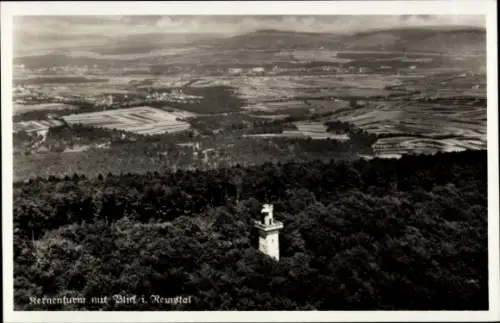 Ak Fellbach in Württemberg, Fliegeraufnahme vom Kernenturm