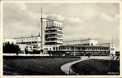 Ak Stuttgart in Württemberg, Höhenrestaurant Schönblick, Weißenhof