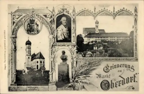Ak Markt Oberdorf Marktoberdorf im Allgäu, Kirche
