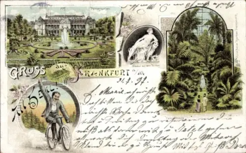 Litho Frankfurt am Main, Palmengarten, All Heil