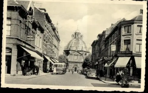 Ak Montaigu Scherpenheuvel Flämisch Brabant, Rue de la Station 