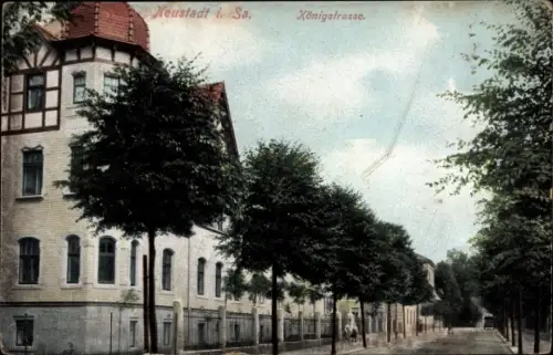 Ak Neustadt in Sachsen, Königstraße